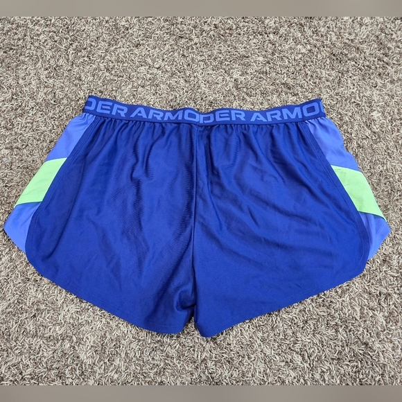 Under Armour UA Womens Run Shorts Blue Loose Fit Light Weight Size XXL - Picture 3 of 5